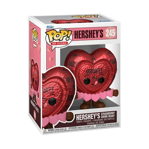 Funko Pop! Hersey's Valentines Hersey's Strawberry Creme Heart Vinyl Figure #245