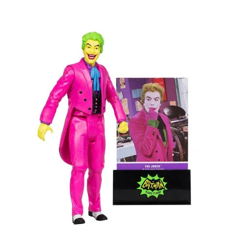 DC Retro The Joker Batman: Classic TV Series Black Light Gold Label 6-Inch Action Figure - Entertainment Earth Exclusive