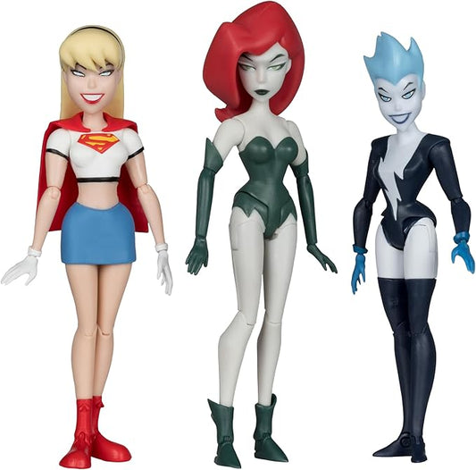 The New Batman Adventures Poison Ivy Live Wire Supergirl (Girls' Night Out) 3pk Gold Label