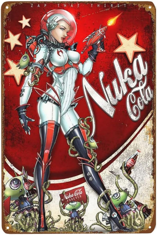 Fallout Nuka Cola Metal Signs