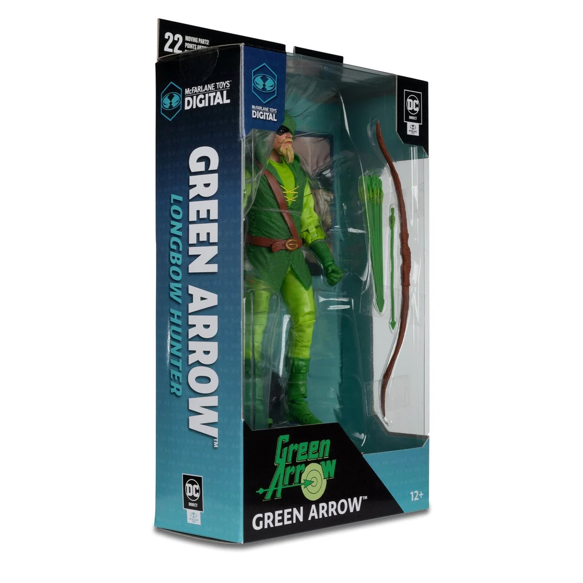 DC Direct Green Arrow Longbow Hunter 7-Inch Scale Action Figure with McFarlane Toys Digital Collectible