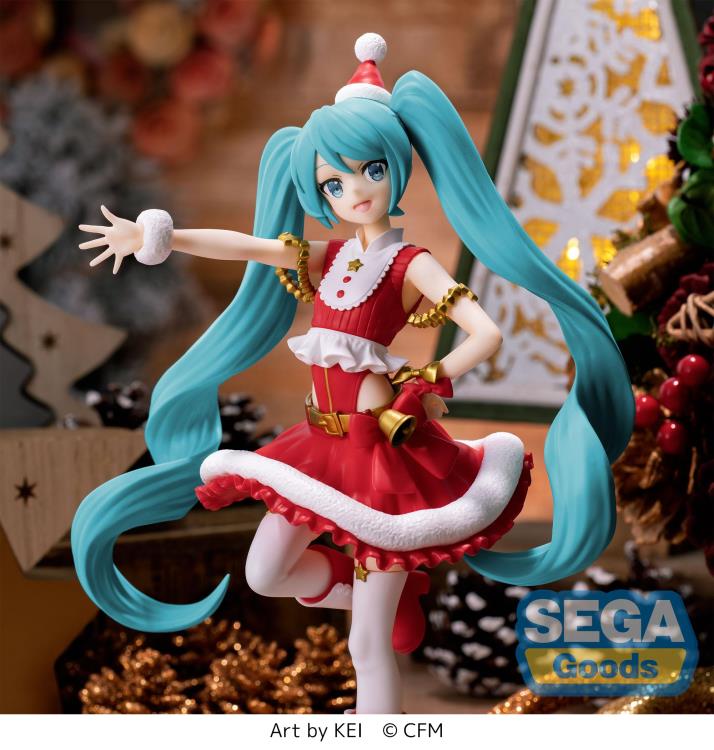 Vocaloid Luminasta Hatsune Miku Figure Christmas 2023 Ver. by Sega