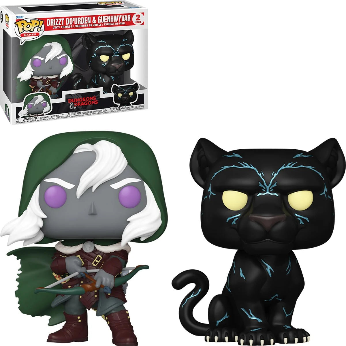 Funko Pop! Dungeons & Dragons Drizzt Do'urden & Guenhwyvar Vinyl Figure 2-Pack