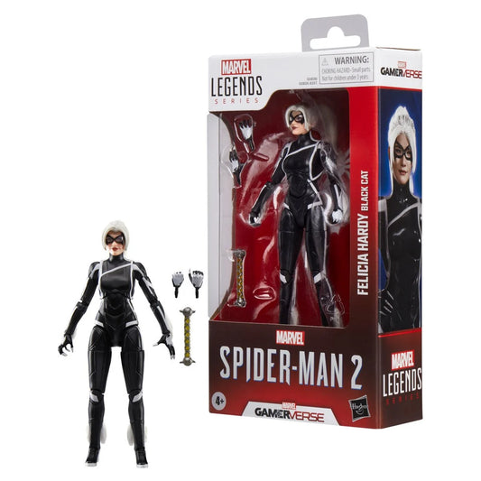 Marvel Legends Series Gamerverse Spider-Man 2 Black Cat Felicia Hardy 6-Inch Action Figure