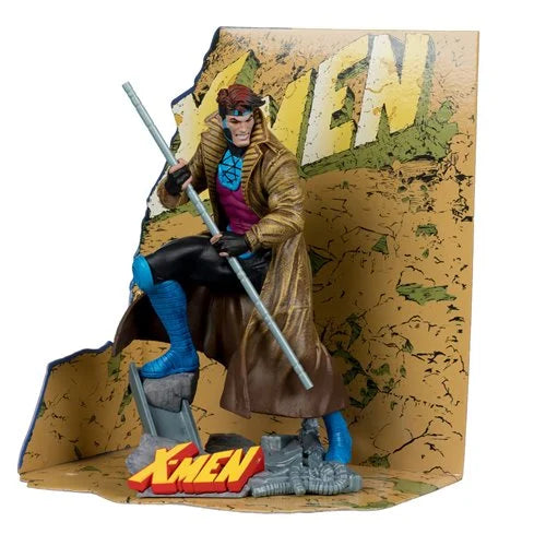 Marvel Collection Wave 6 Gambit from X-Men #1 1:10 Scale Posed Figure with Scene