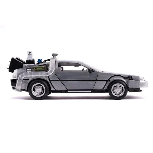 Back to the Future 2 Time Machine 1:24 Scale Die-Cast Metal Vehicle with Lights by Jada