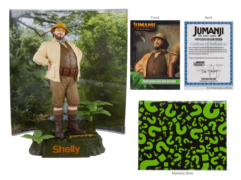 Jumanji: The Next Level Movie Maniacs Professor Sheldon Oberon 6" Limited Edition Figure (damaged box)