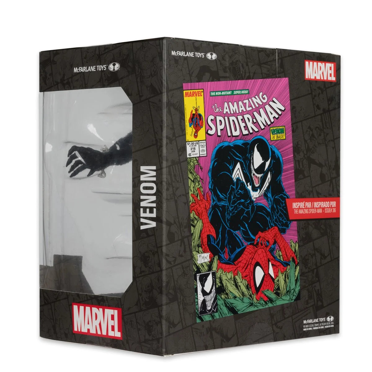 Marvel Venom The Amazing Spider-Man #316 1:10 Scale Posed Figure with Scene