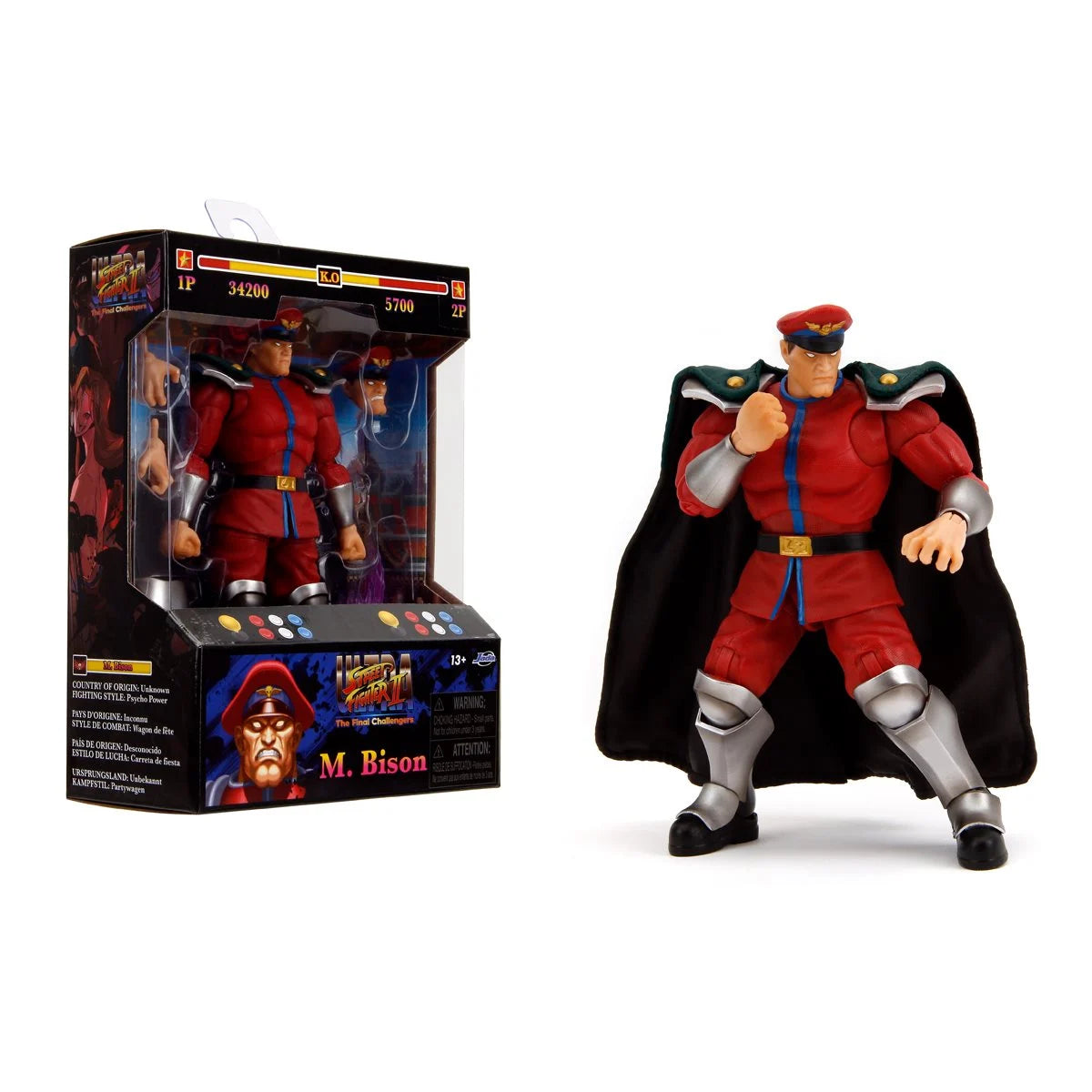 Street Fighter II Ultra M. Bison 6-Inch Action Figure