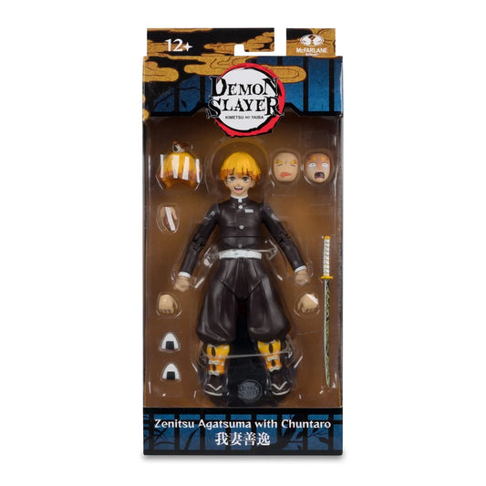 Demon Slayer Zenitsu Agatsuma and Chuntaro Season 2 7-Inch Scale Action Figure