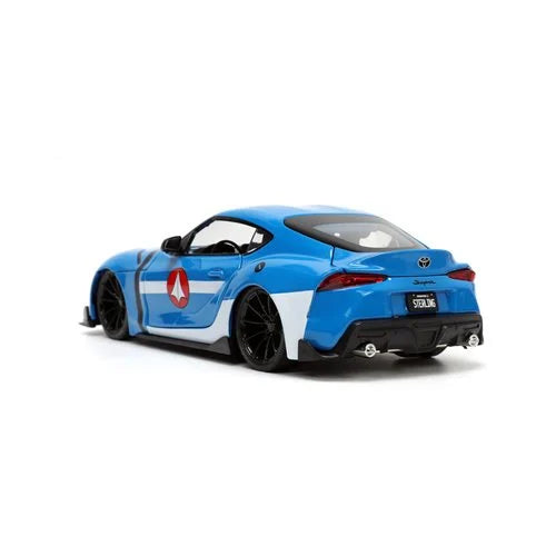 Robotech Hollywood Rides 2020 Toyota Supra 1:24 Scale Die-Cast Metal Vehicle with Max Sterling Figure