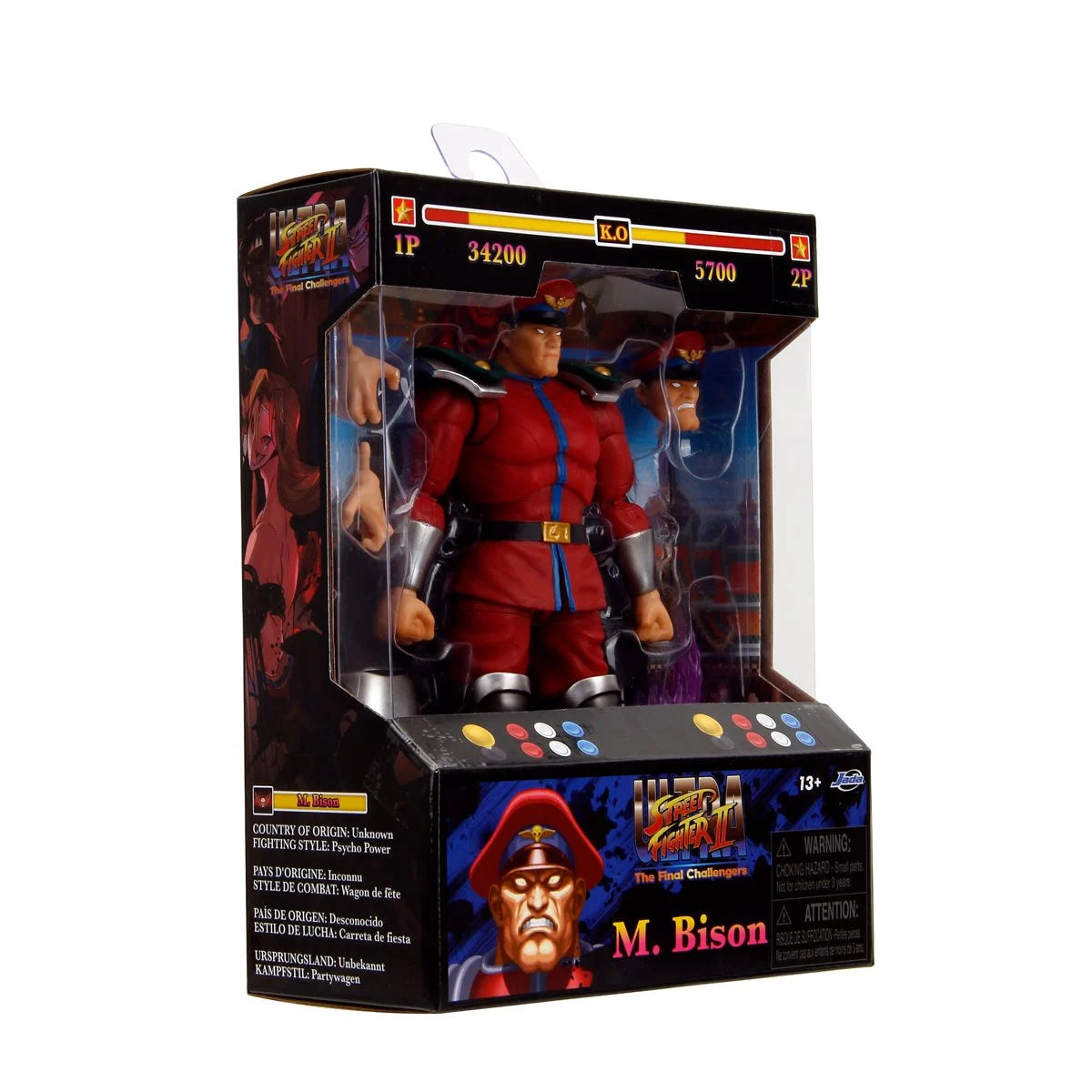 Street Fighter II Ultra M. Bison 6-Inch Action Figure