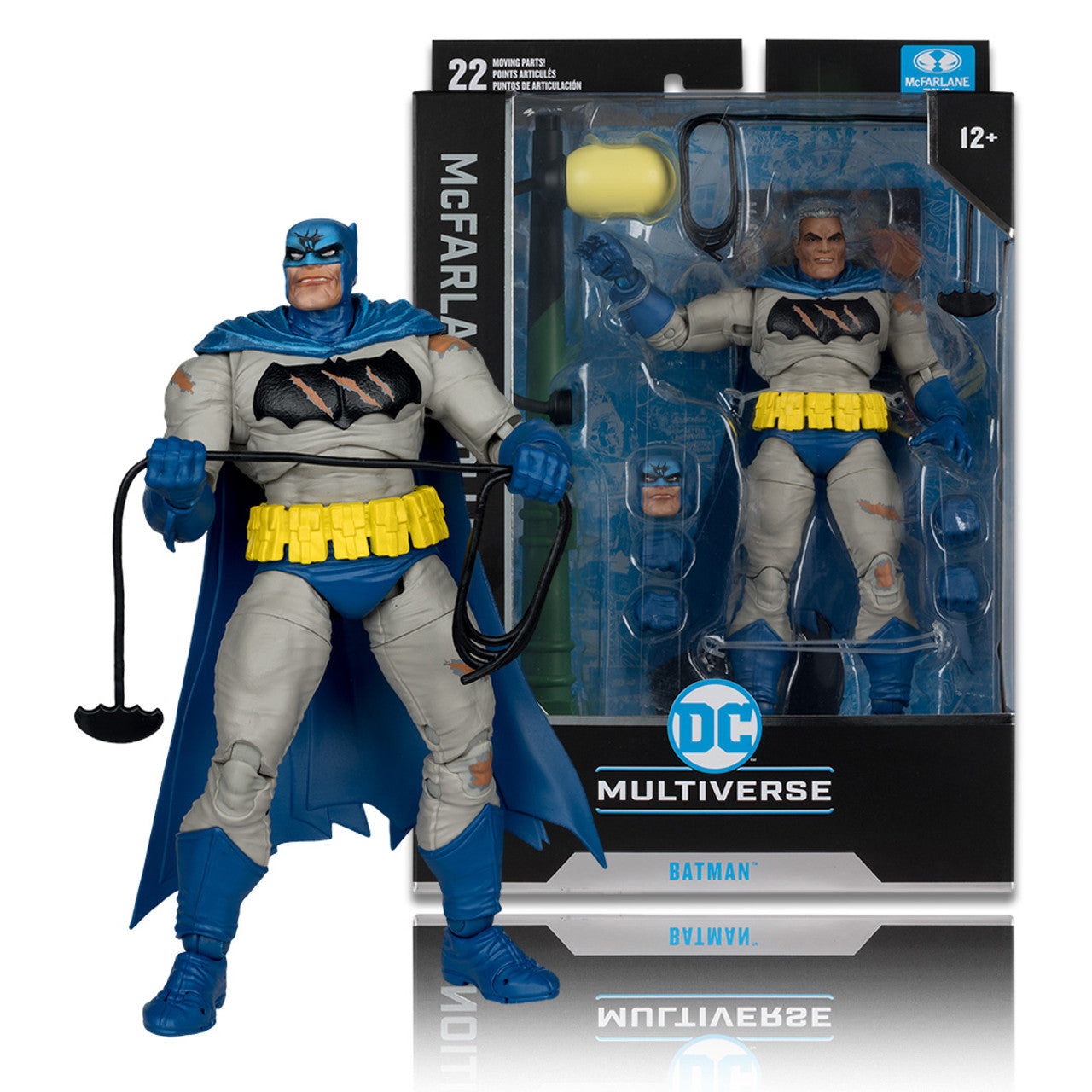 DC Multiverse Batman Battle Damage Blue (The Dark Knight Returns) Collector Edition 7" Figure