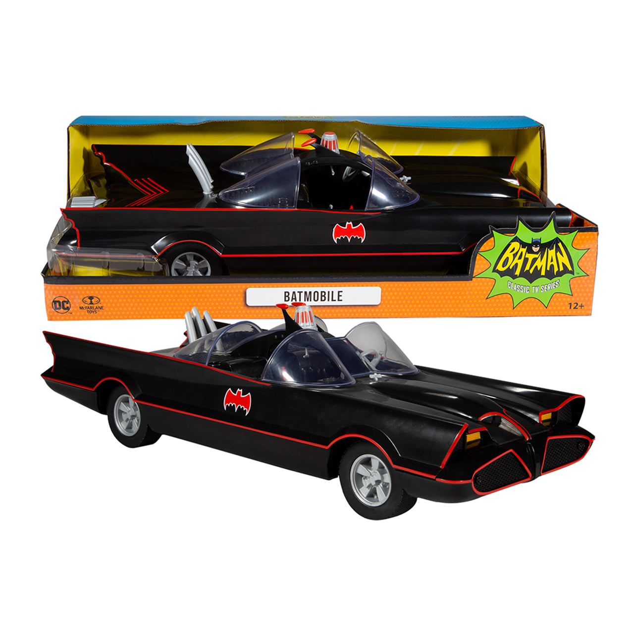 DC Retro Batman 66 Batman, Robin and Batmobile Set