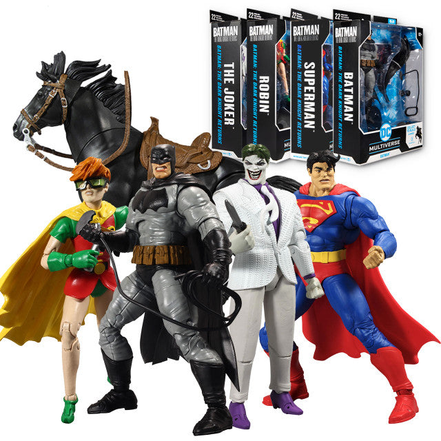 DC Multiverse Set of 4: The Dark Knight Returns Build A Fig: Horse Set