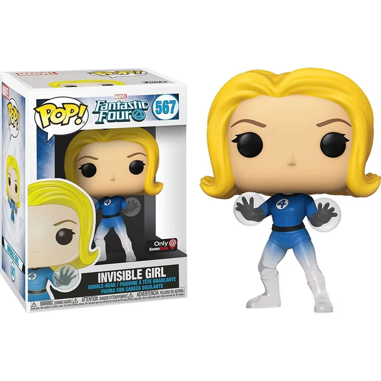 Funko Pop! Marvel: Fantastic Four Invisible Girl #558