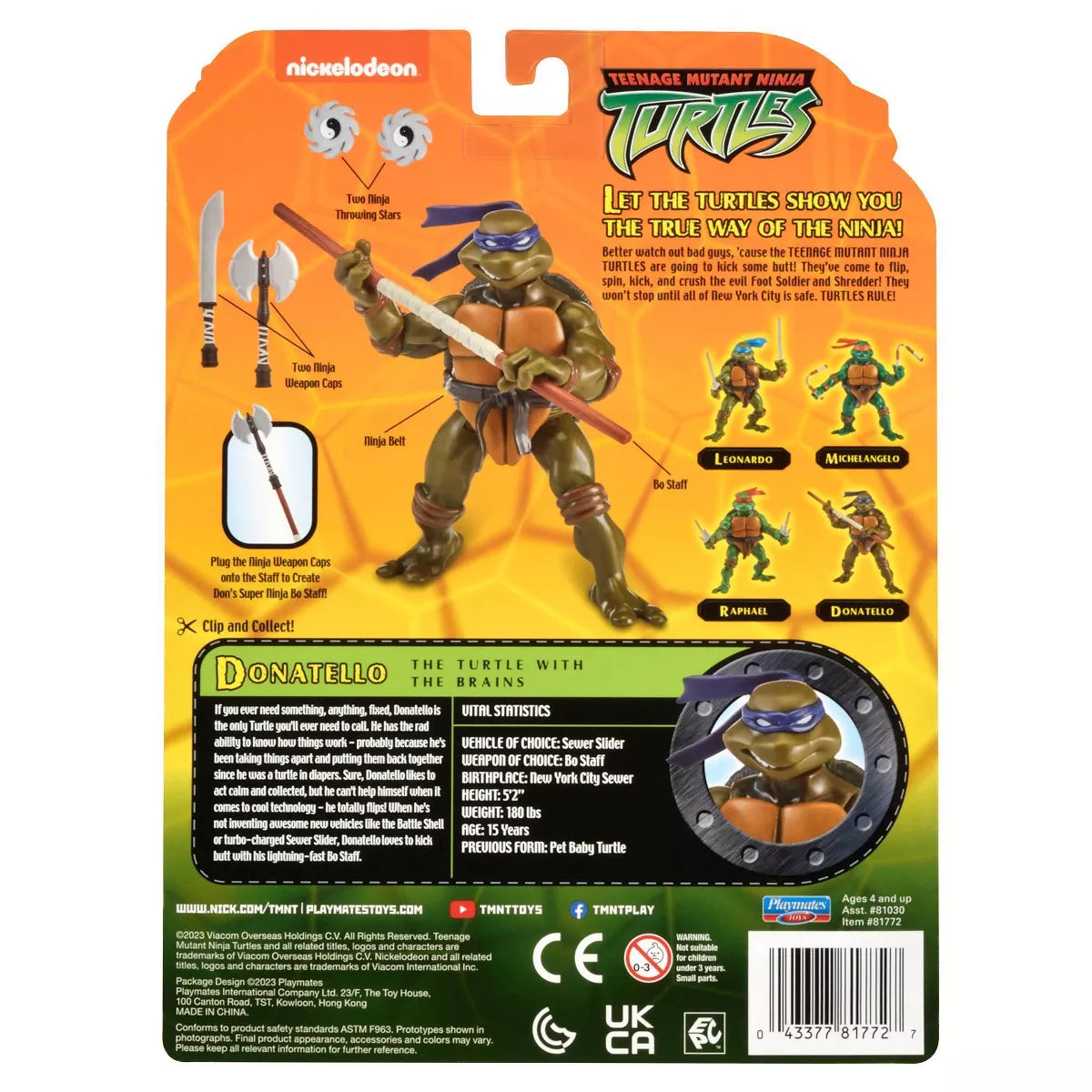 Teenage Mutant Ninja Turtles Donatello Action Figure