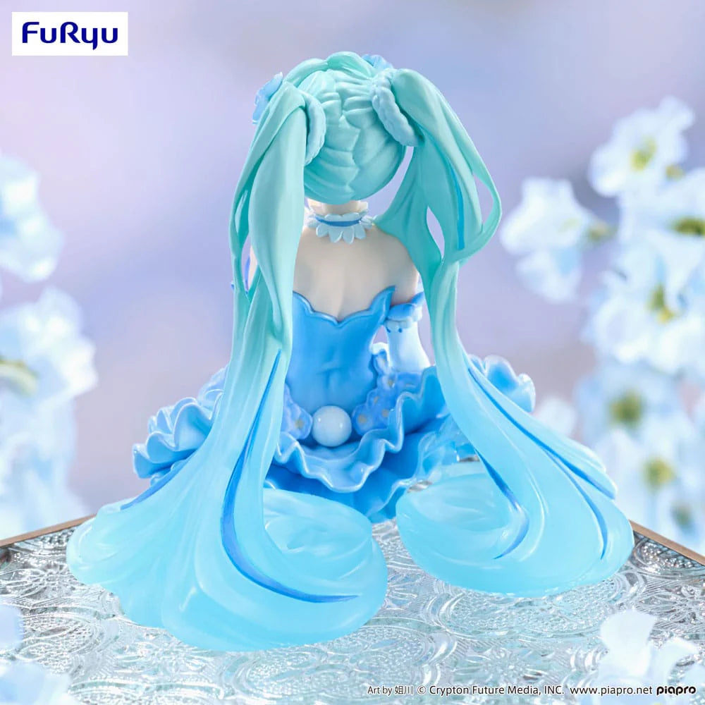 Vocaloid Hatsune Miku Flower Fairy Nemophila Pail Blue Color Ver. Noodle Stopper Statue