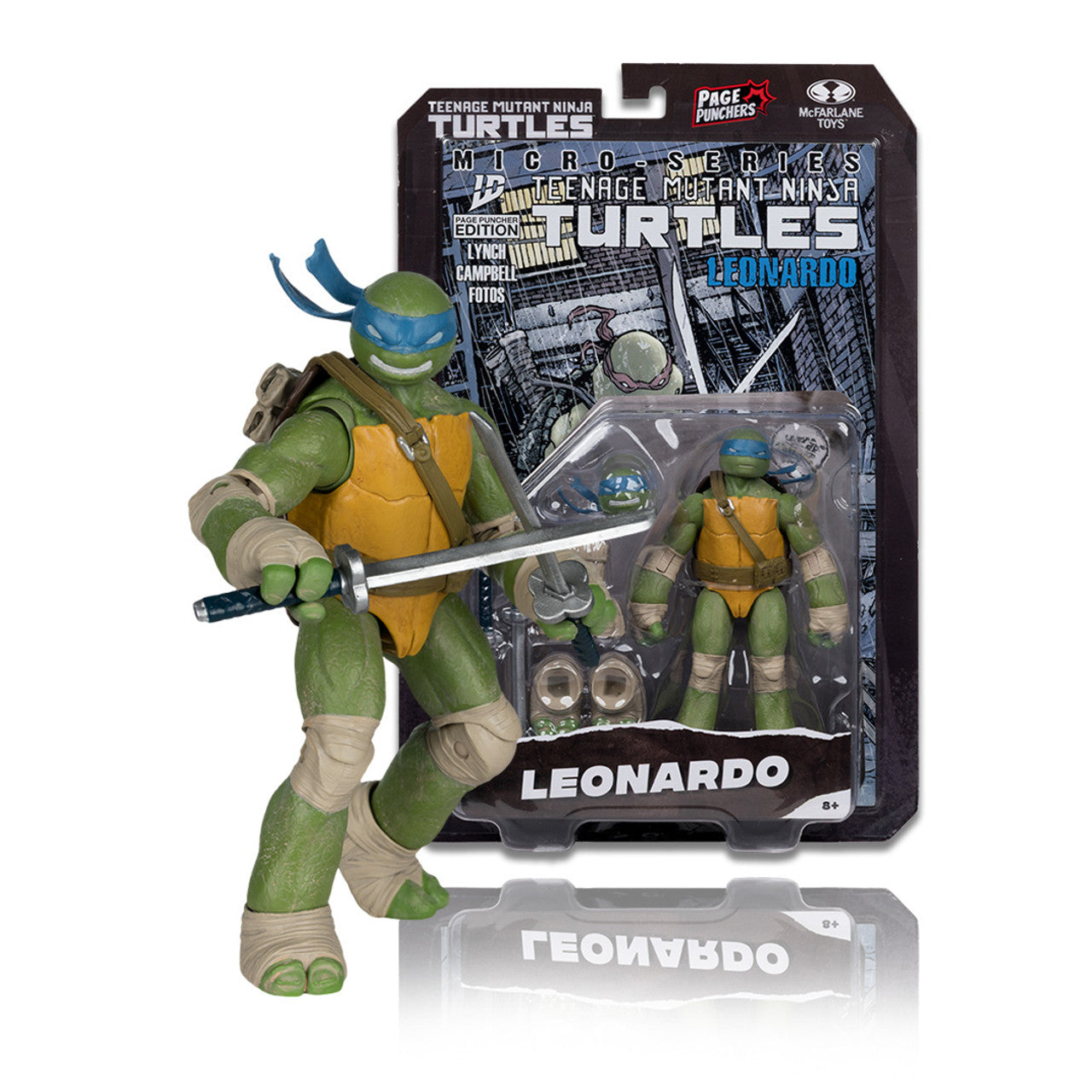 Teenage Mutant Ninja Turtles Leonardo Page Punchers 5" Figure w/Comic
