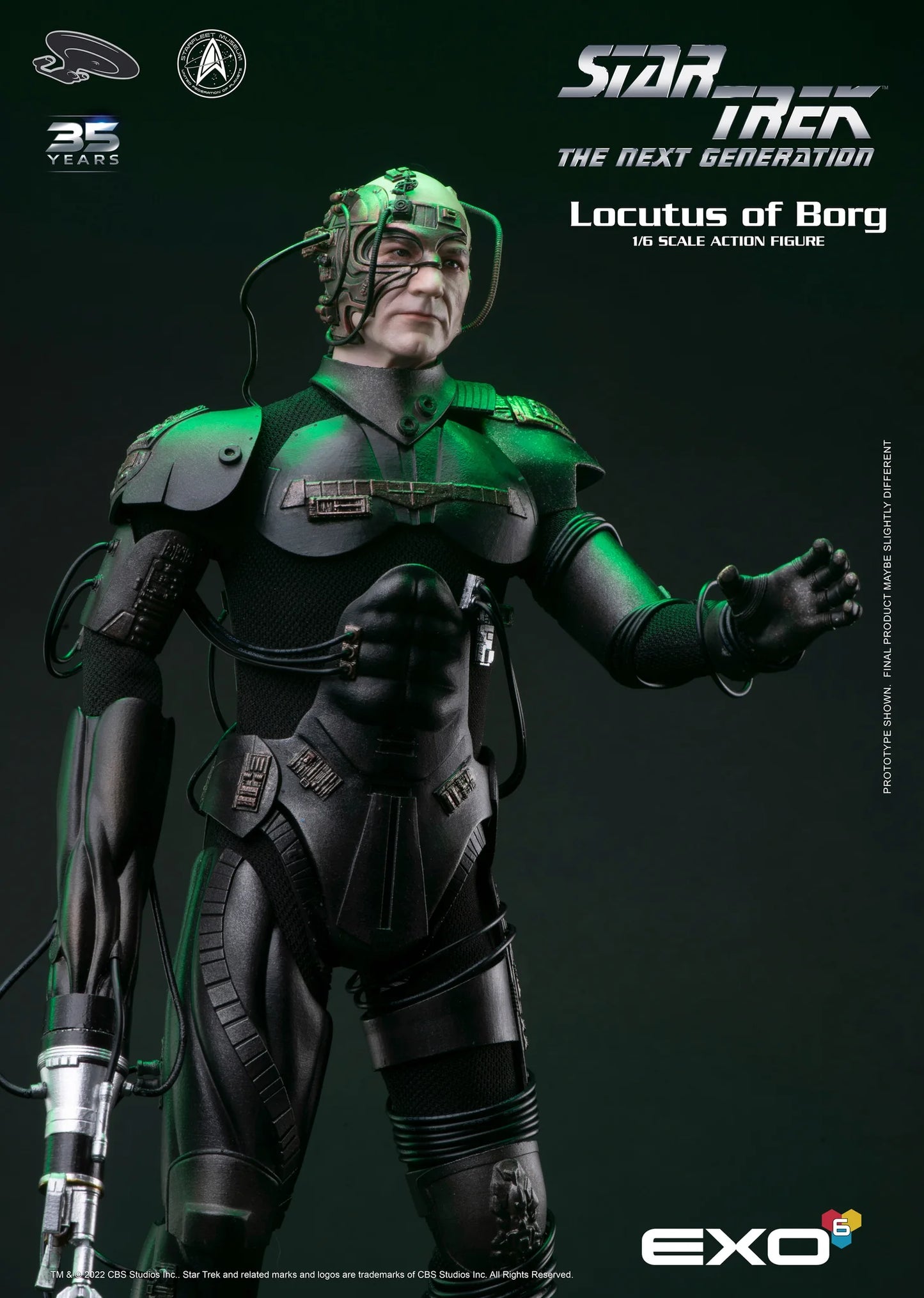 Star Trek: The Next Generation Locutus of Borg 1:6 Scale Action Figure by EXO-6