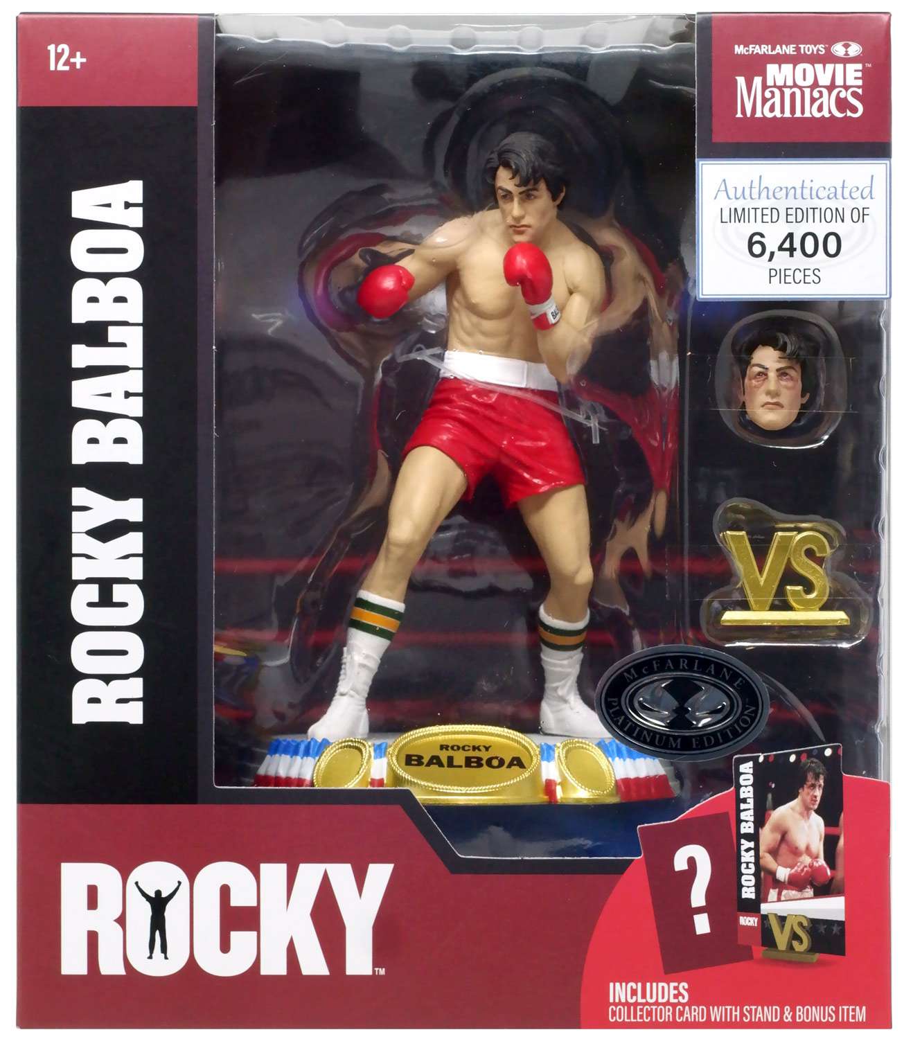 Movie Maniacs: Rocky - Rocky Balboa 6"  PLATINUM EDITION Posed Figure