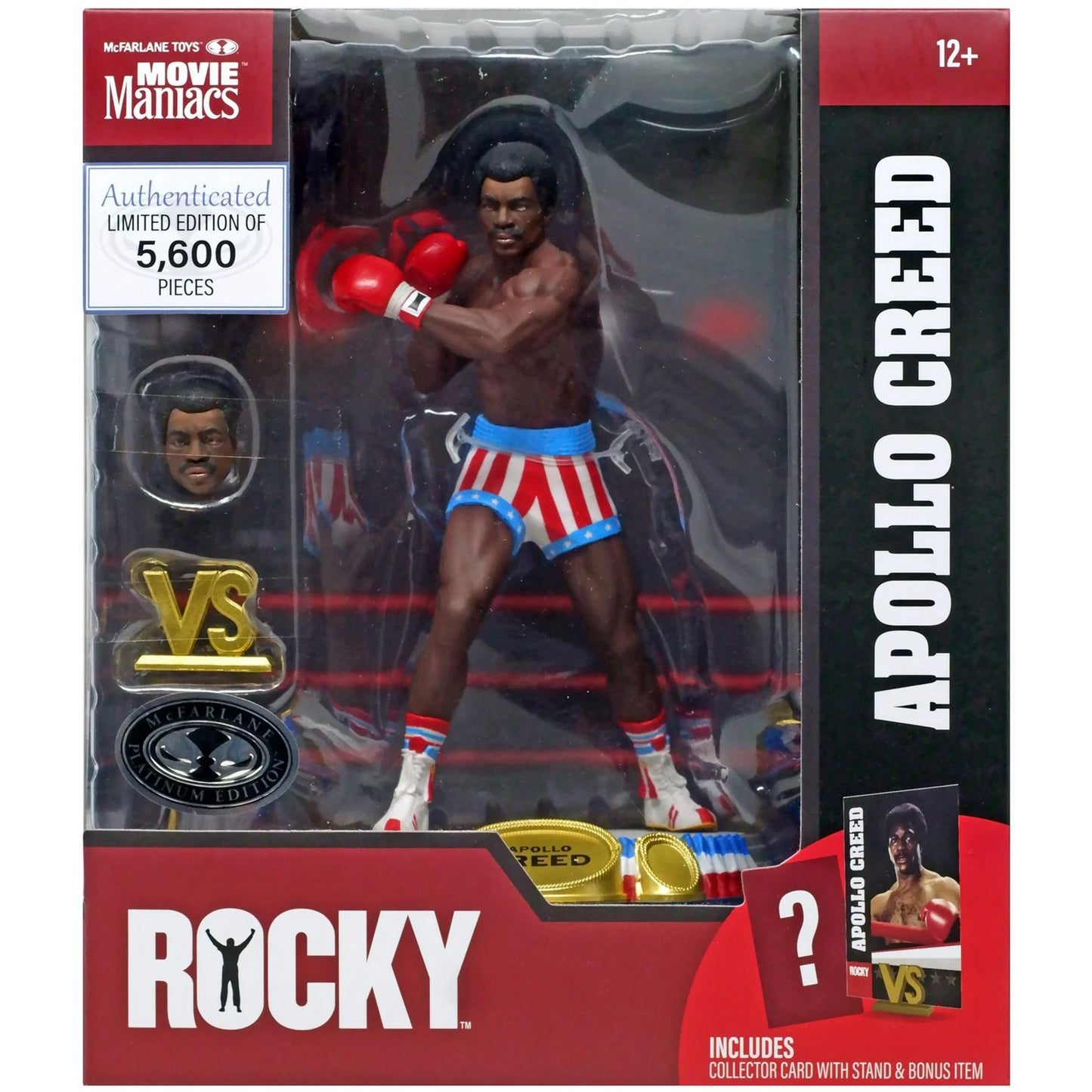 Movie Maniacs: Rocky - Apollo Creed 6"  PLATINUM EDITION Posed Figure