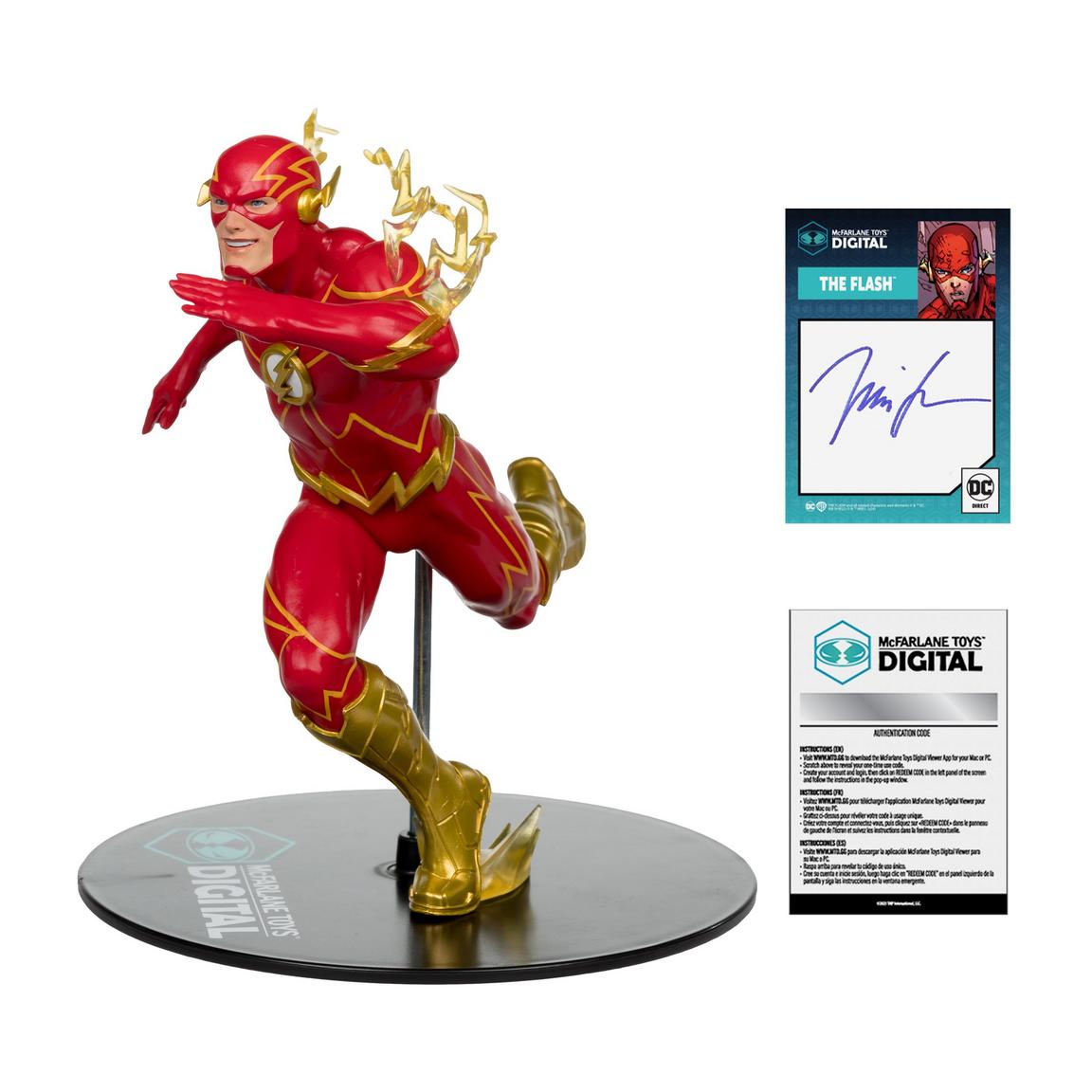 DC Direct The Flash by Jim Lee with Autograph 12-in Statue