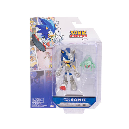 Sega 4 inch Tall Action Figure Comic Metal Virus Sonic