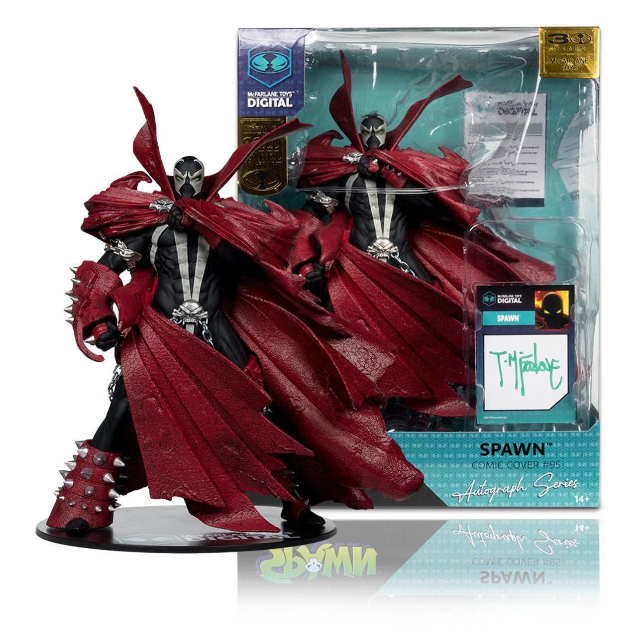 Spawn (Comic Cover #95) AUTOGRAPHED 1:7 Scale Posed Figure GOLD LABEL w/Digital Collectible