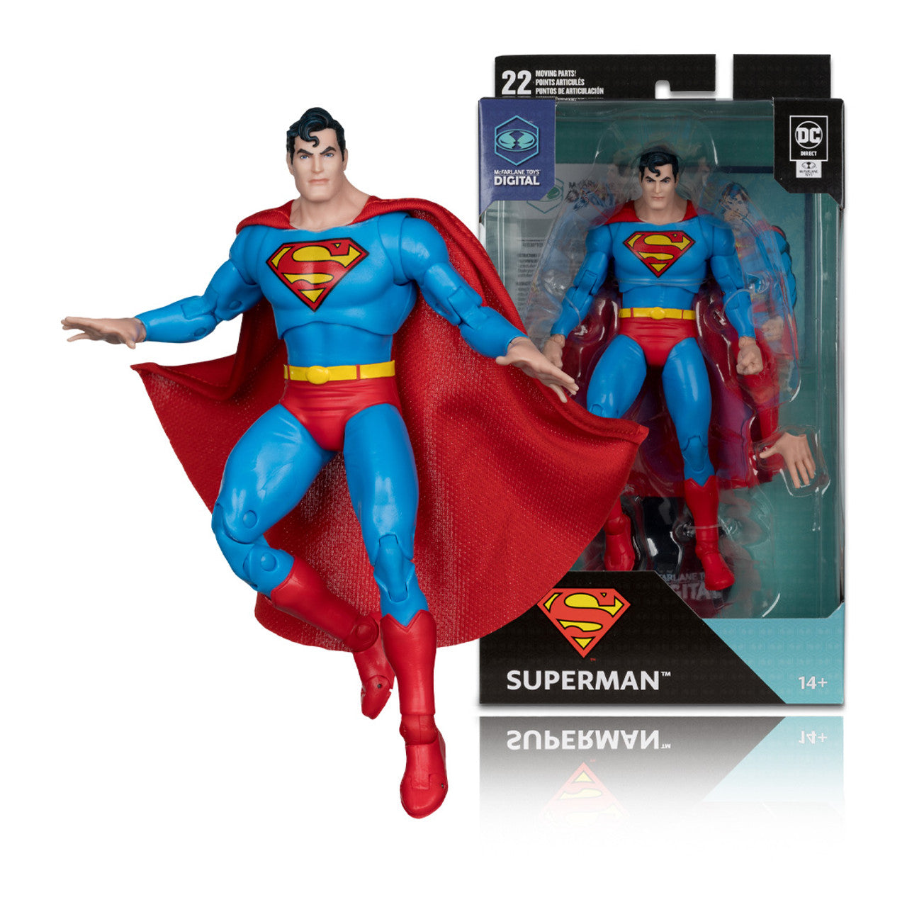 DC Direct Superman (DC: The Silver Age) 7" Figure w/ Digital Collectible