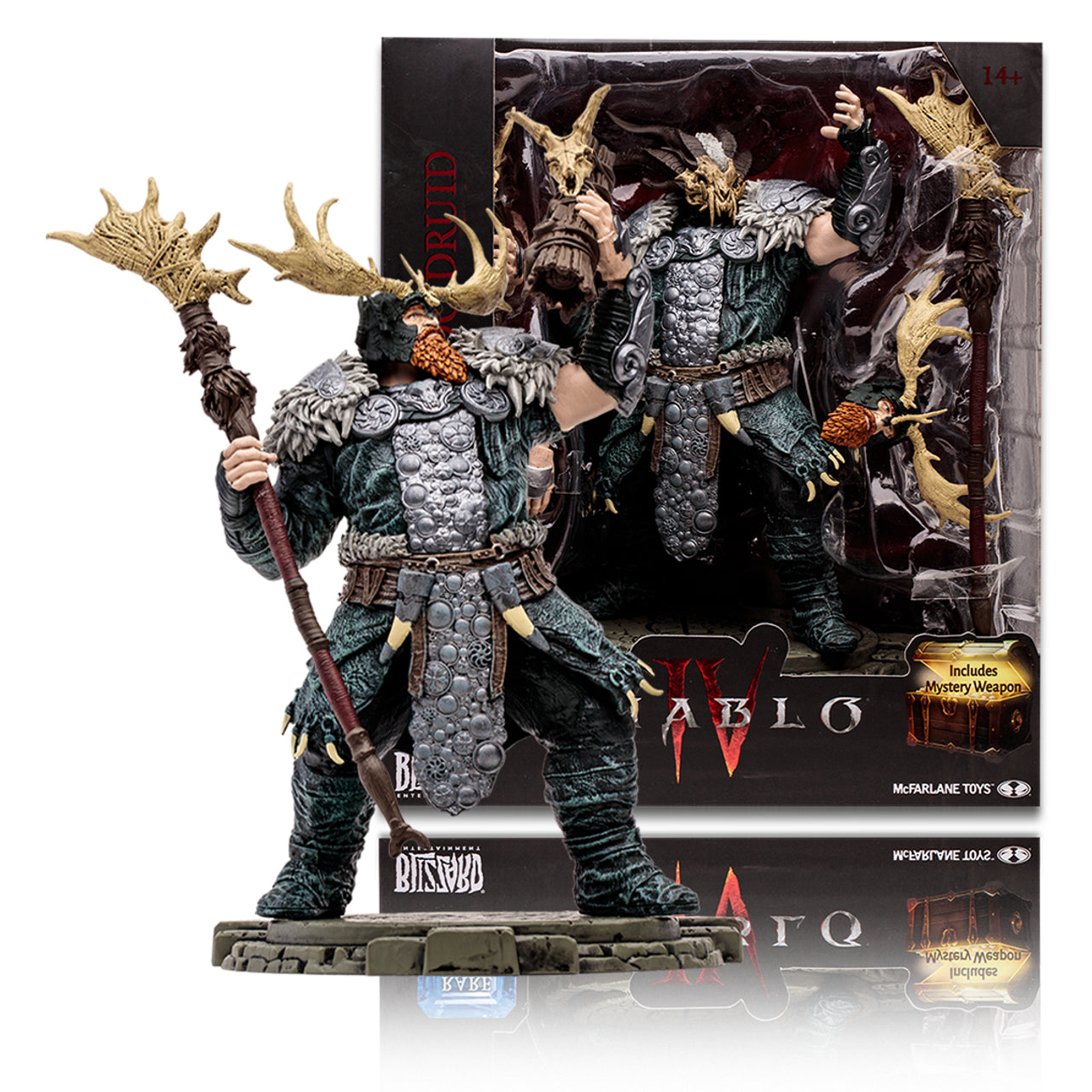 Diablo IV Tornado Druid Rare 1:12 Scale Posed Figure