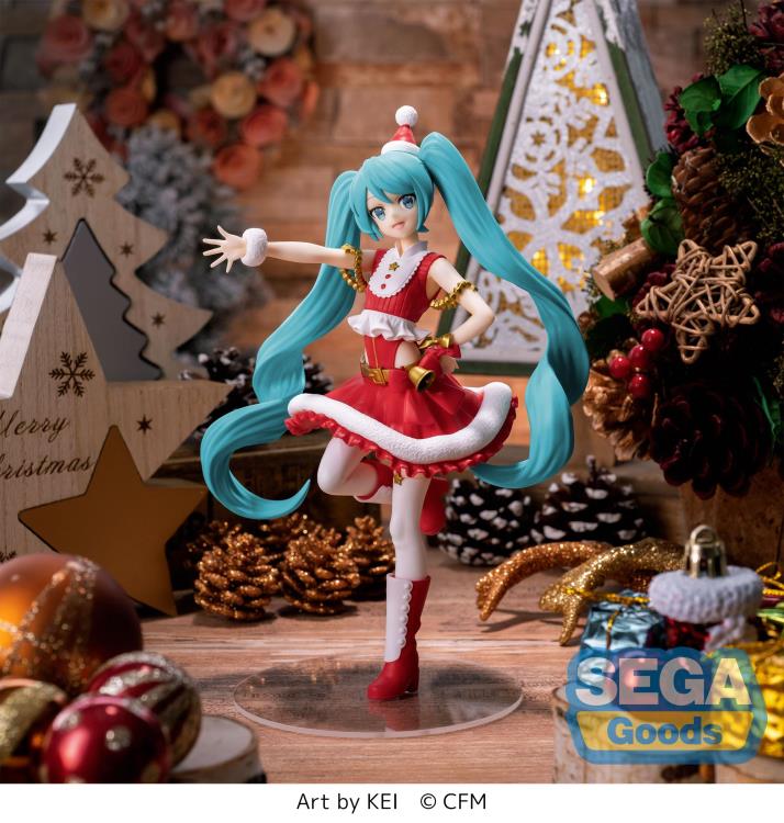 Vocaloid Luminasta Hatsune Miku Figure Christmas 2023 Ver. by Sega