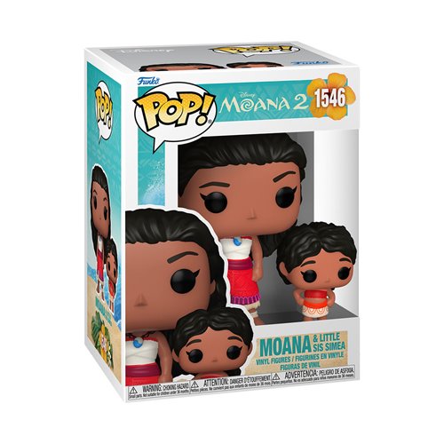 Funko Pop! Moana 2 Moana & Little Sis Simea Vinyl Figure and Buddy #1546