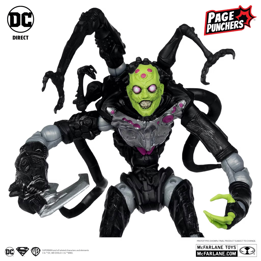 DC Page Punchers: Ghosts of Krypton Brainiac 7" PLATINUM EDITION Figure w/Comic