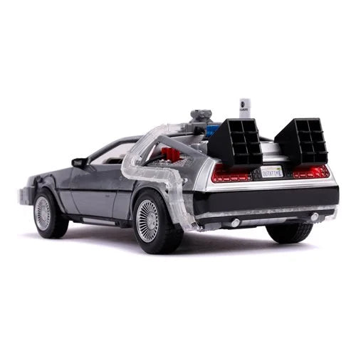 Back to the Future 2 Time Machine 1:24 Scale Die-Cast Metal Vehicle with Lights by Jada