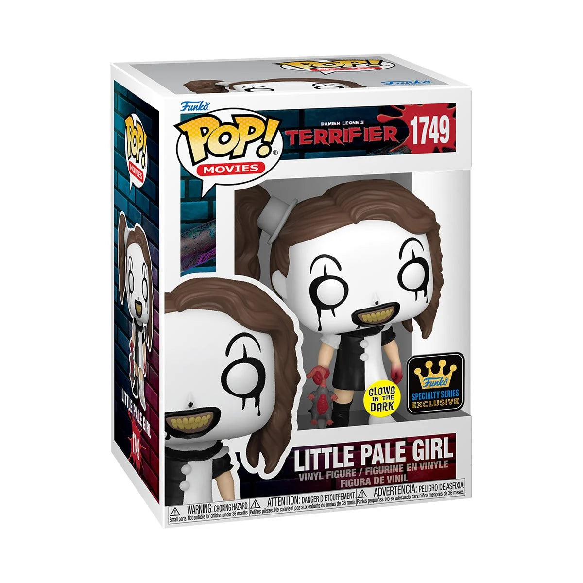 Funko Pop! Terrifier Little Pale Girl Glow-in-the-Dark Vinyl Figure #1749 - Specialty Series