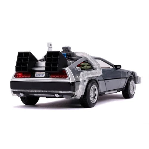 Back to the Future 2 Time Machine 1:24 Scale Die-Cast Metal Vehicle with Lights by Jada