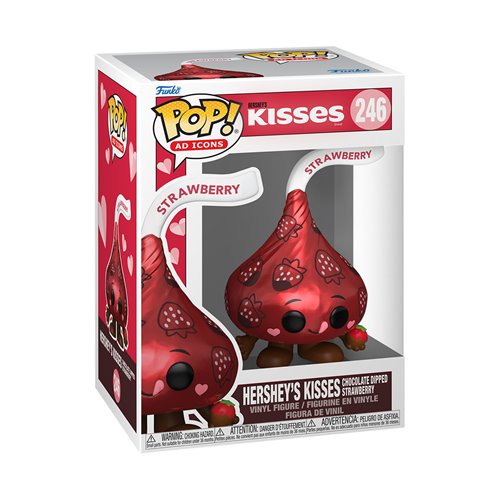 Funko Pop! Hersey's Valentines Hershey's Kisses Chocolate Dipped Strawberry Vinyl Figure #246