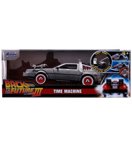 Back to the Future 3 Time Machine 1:24 Scale Die-Cast Metal Vehicle with Lights by Jada