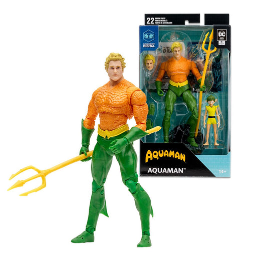 DC Direct Aquaman DC Classic 7-Inch Scale Wave 1 Action Figure with McFarlane Toys Digital Collectible