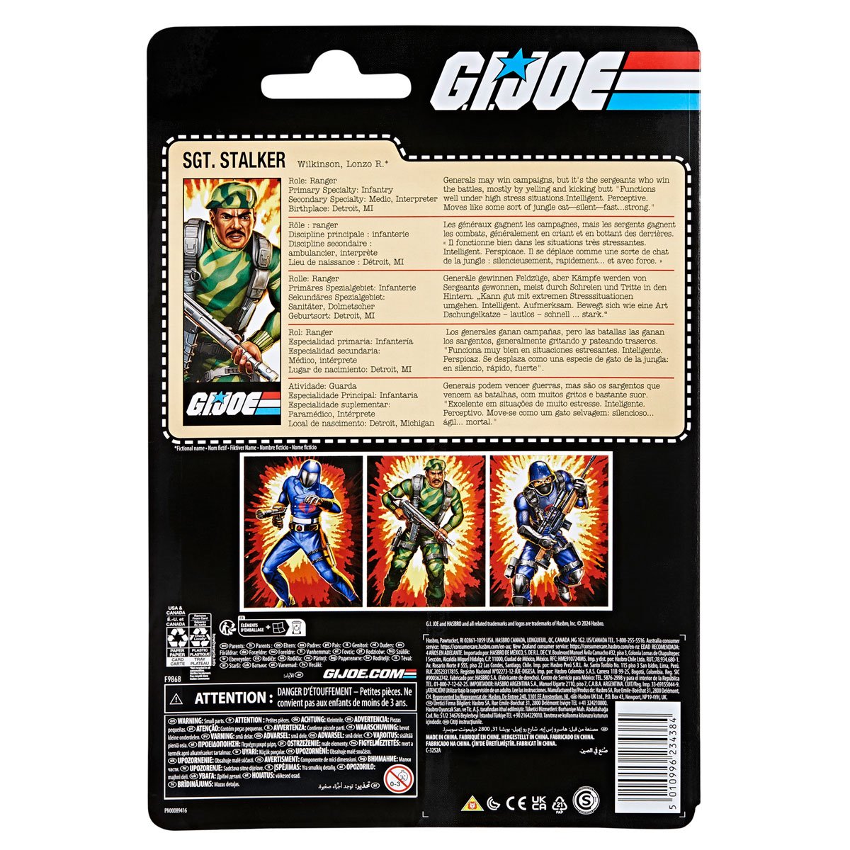 G.I. Joe Classified Series Retro Cardback Sgt. Stalker 6-Inch Action Figure