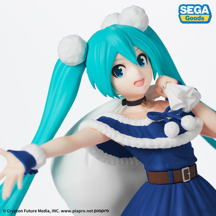 Vocaloid Hatsune Miku Christmas 2020 Blue Ver. Super Premium Figure