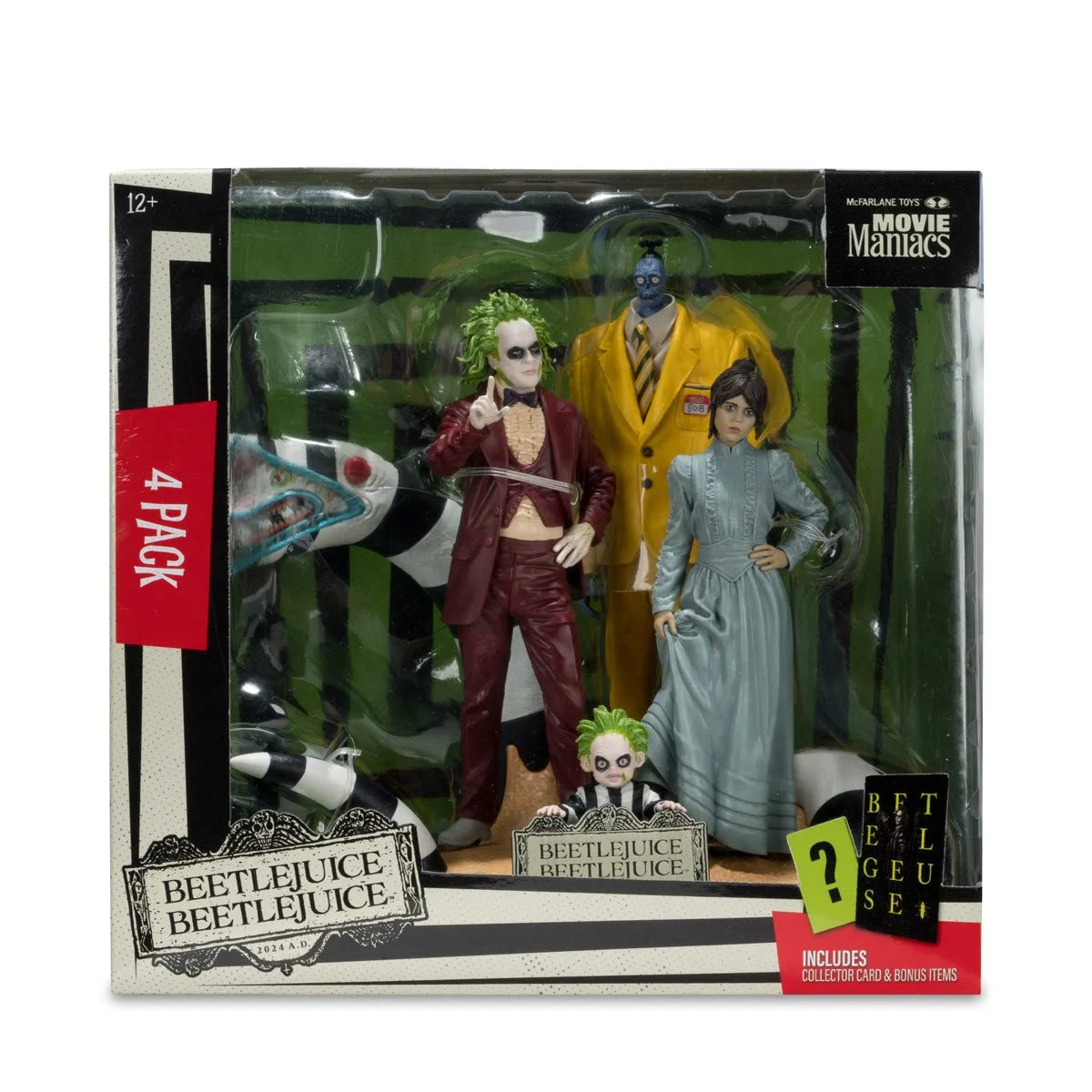 Movie Maniacs Beetlejuice Beetlejuice 6-Inch Scale Posed Figure 4-Pack