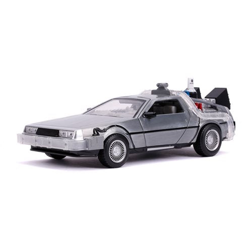 Back to the Future 2 Time Machine 1:24 Scale Die-Cast Metal Vehicle with Lights by Jada