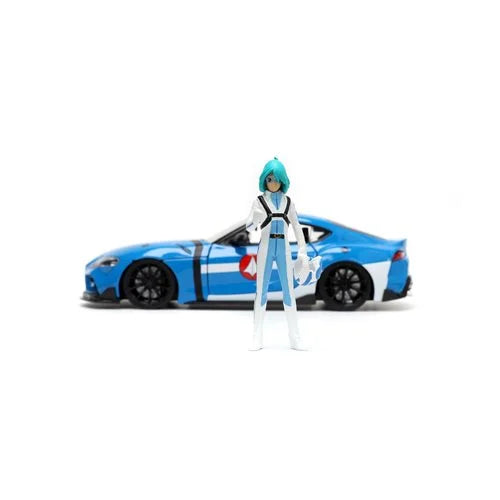 Robotech Hollywood Rides 2020 Toyota Supra 1:24 Scale Die-Cast Metal Vehicle with Max Sterling Figure