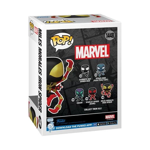 Funko Pop!  Spider-Man Comics Miles Morales Iron Spider Vinyl Figure #1448