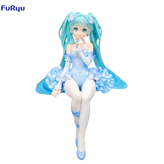 Vocaloid Hatsune Miku Flower Fairy Nemophila Pail Blue Color Ver. Noodle Stopper Statue
