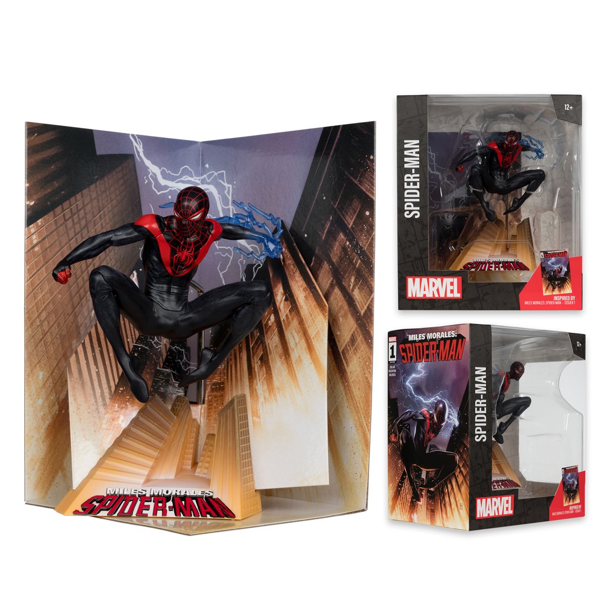 Marvel Spider-Man Miles Morales: Spider-Man #1 1:10 Scale Posed Figure with Scene