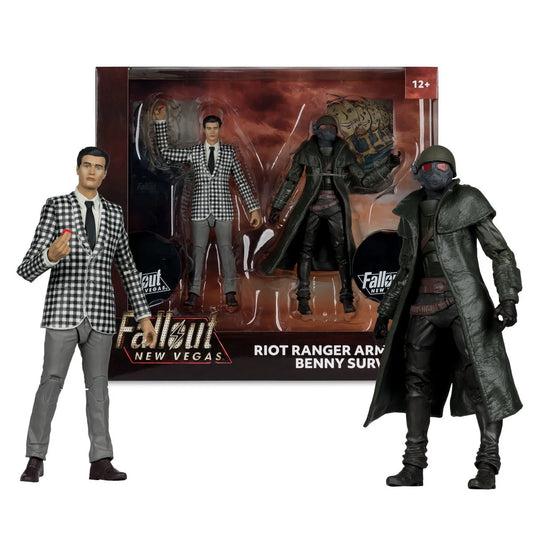 Fallout New Vegas Riot Ranger Armor and Benny 7-Inch Scale Action Figure 2-Pack