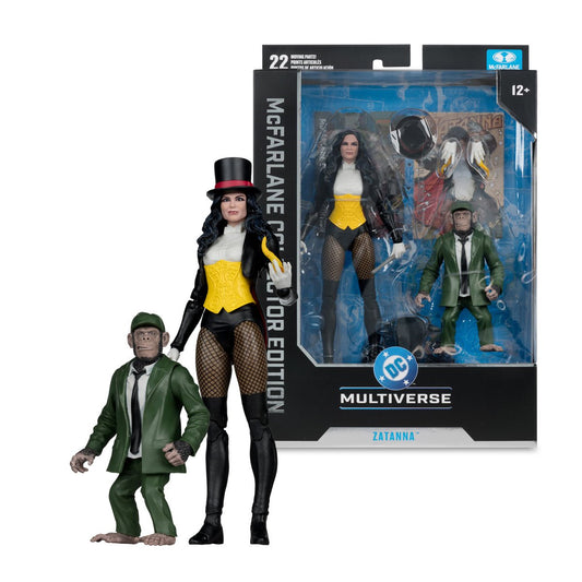 DC McFarlane Collector Edition Wave 13 Zatanna with Detective Chimp DC Classic #53 7-Inch Scale Action Figure